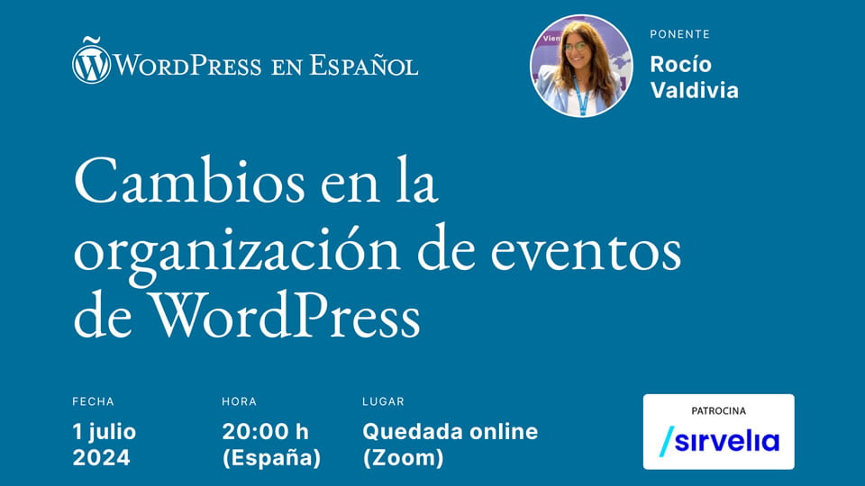 Cambios en la organización de eventos de WordPress